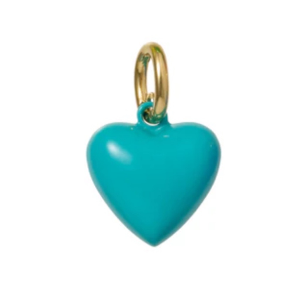 Roxanne Assoulin The Mini Puffy Heart Charms - Dark Tortoise